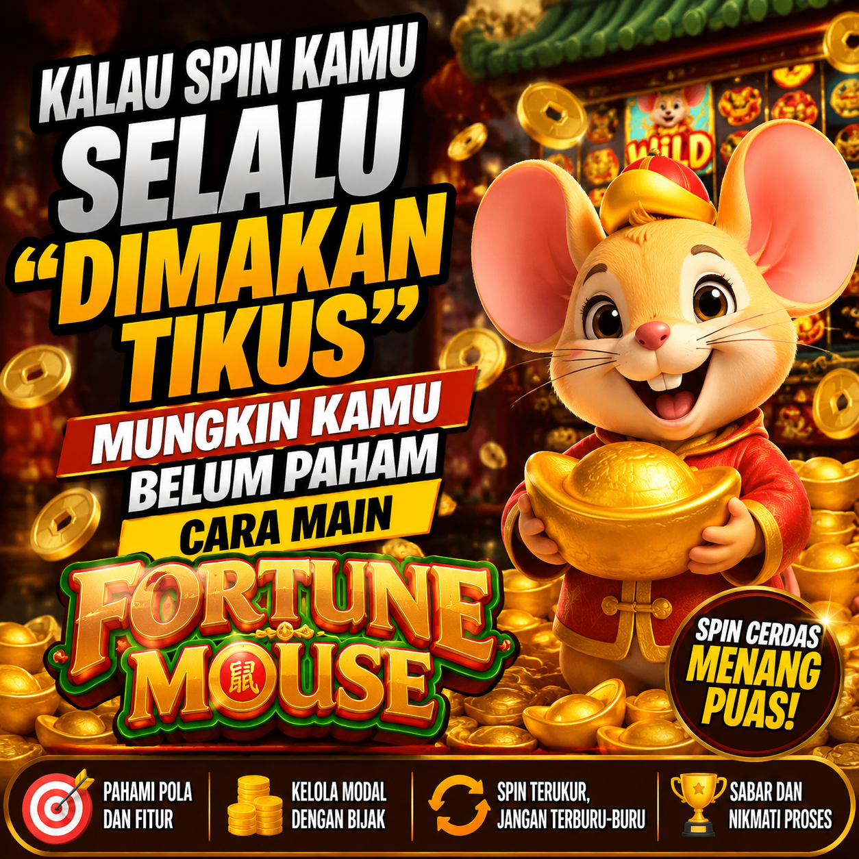 Kalau Spin Kamu Selalu “Dimakan Tikus”, Mungkin Kamu Belum Paham Cara Main Slot Fortune Mouse