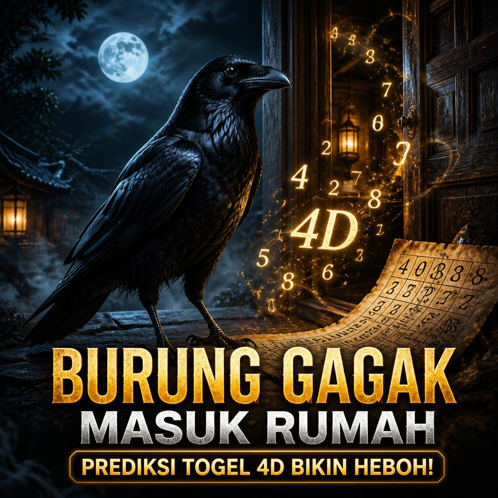 Burung Gagak Masuk Rumah, Prediksi Togel 4D Bikin Heboh Hari Ini