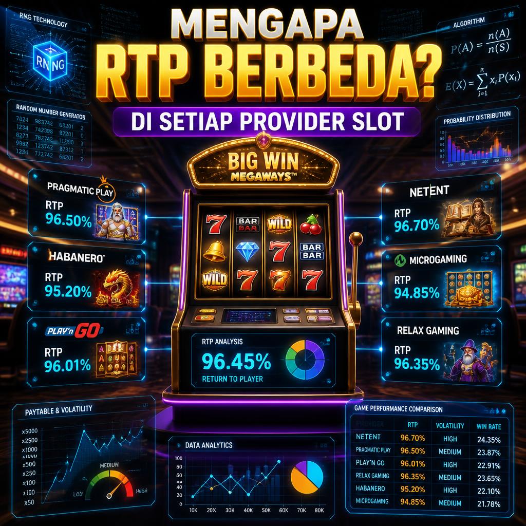 Mengapa RTP Berbeda di Setiap Provider Slot Online? Ini Penjelasan Lengkapnya