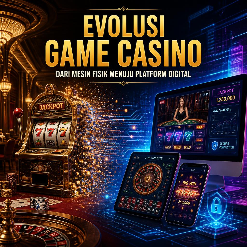 Evolusi Game Casino dari Mesin Fisik Menuju Platform Digital Modern